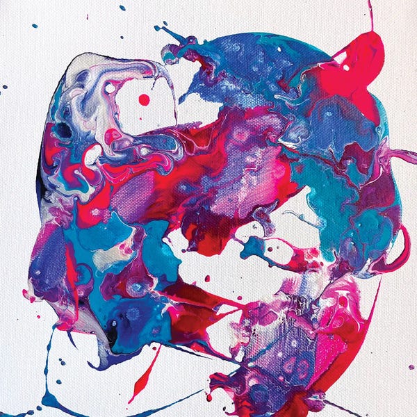 Similar To Jackson Pollock: Creature Kiss by Michael Carini