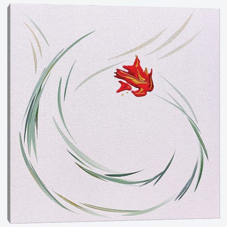 Phoenix Fire Flower (Rose Bud) Canvas Print #MCN166} by Michael Carini Canvas Art