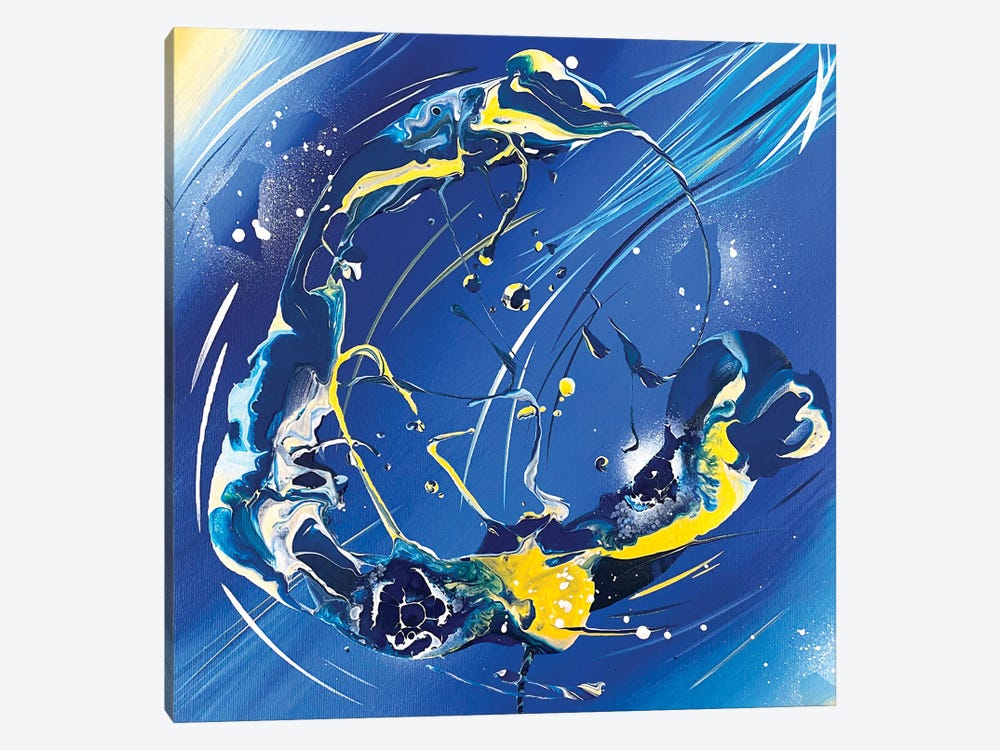 Van Gogh's Shooting Stars V by Michael Carini 1-piece Canvas Wall Art