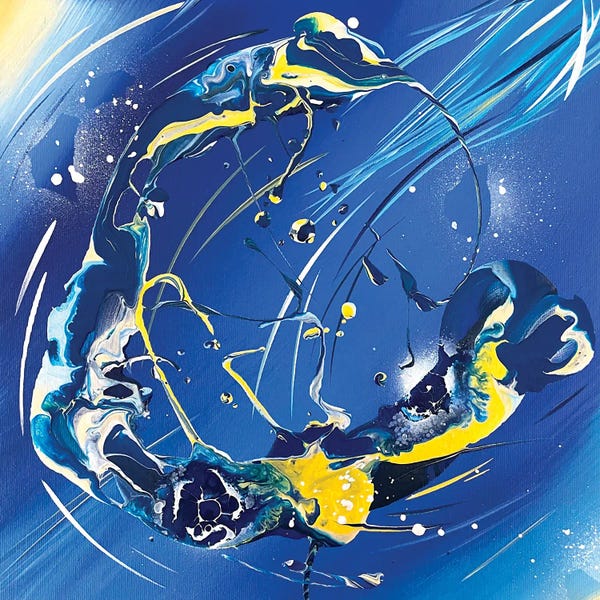 Michael Carini: Van Gogh's Shooting Stars V by Michael Carini