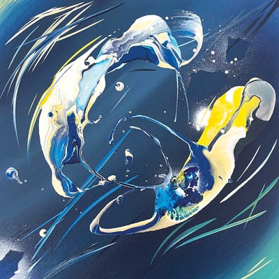 Van Gogh's Shooting Stars VI by Michael Carini art print