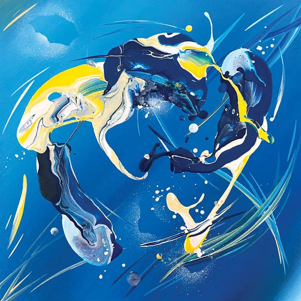 Similar To Jackson Pollock: Van Gogh's Shooting Stars IV by Michael Carini