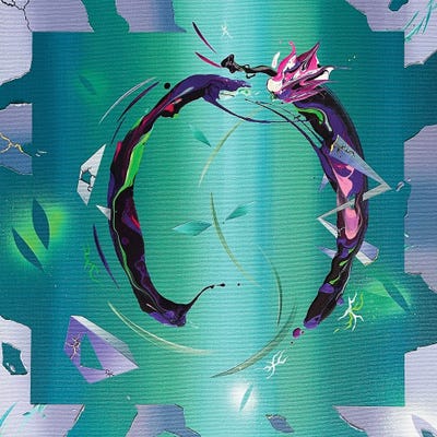 In The Cracks Of Concrete Flowers by Michael Carini multi panel art