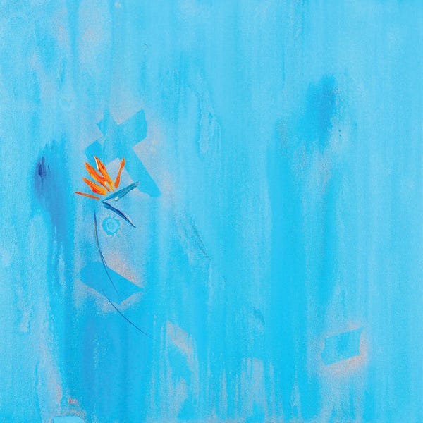 Minimalist Paintings: Silver Linings For Birds Of Paradise by Michael Carini