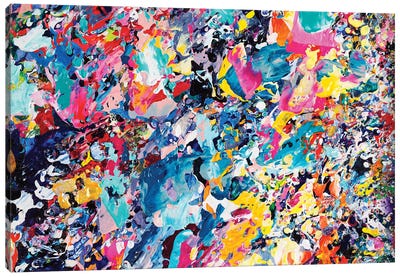 Beautiful Accidents VI Canvas Art Print - Large Colorful Accents