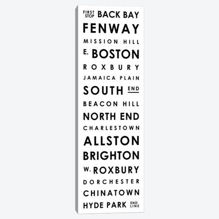 Boston Typographical Neighborhoods Canvas Print #MCP11} by Mr. City Printing Canvas Print
