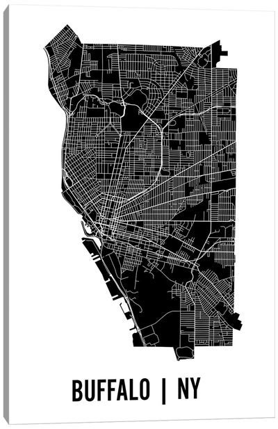 Buffalo Map Canvas Art Print - Urban Maps