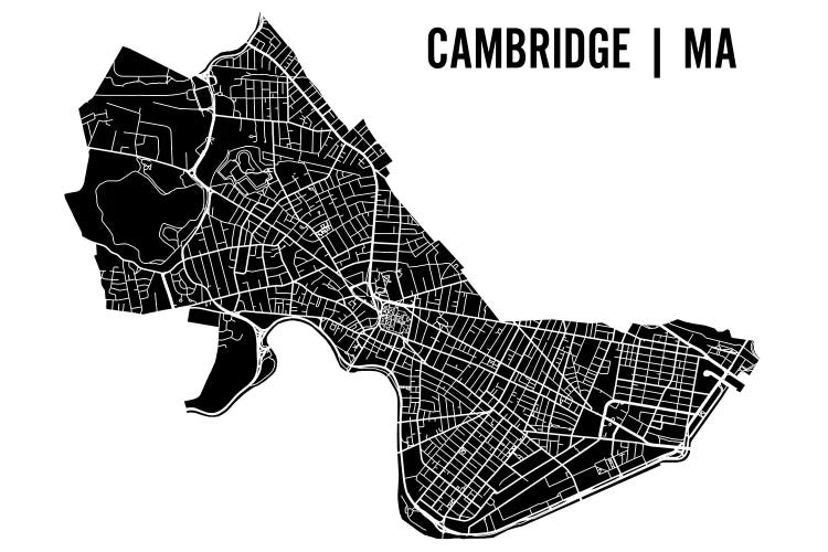 Cambridge Black Map