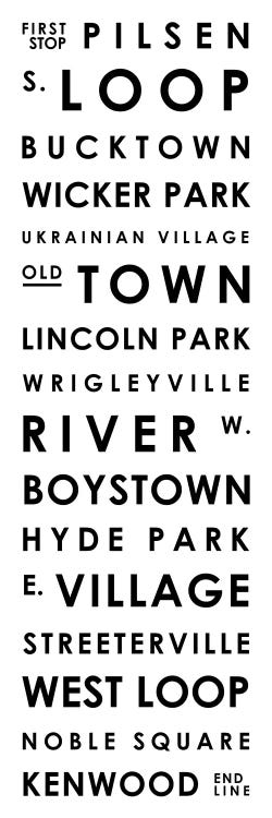 Chicago Typographical Neighborhoods