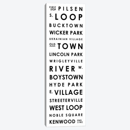 Chicago Typographical Neighborhoods Canvas Print #MCP20} by Mr. City Printing Canvas Artwork