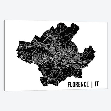 Florence Map Canvas Print #MCP28} by Mr. City Printing Canvas Wall Art