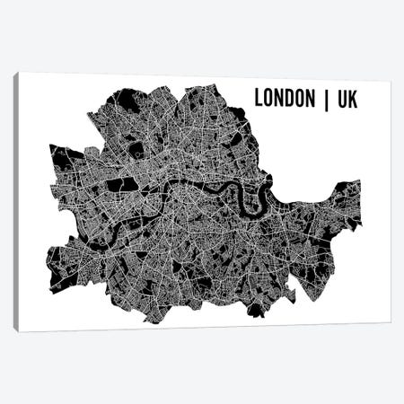 London Map Canvas Print #MCP31} by Mr. City Printing Canvas Art Print
