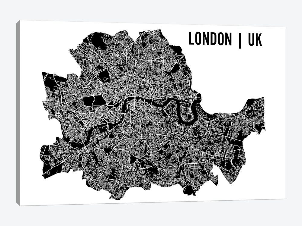 London Map by Mr. City Printing 1-piece Canvas Artwork