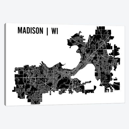 Madison Map Canvas Print #MCP34} by Mr. City Printing Canvas Wall Art