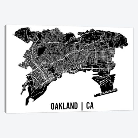 Oakland Map Canvas Print #MCP46} by Mr. City Printing Art Print