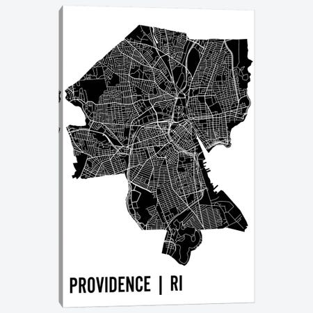 Providence Map Canvas Print #MCP56} by Mr. City Printing Canvas Art