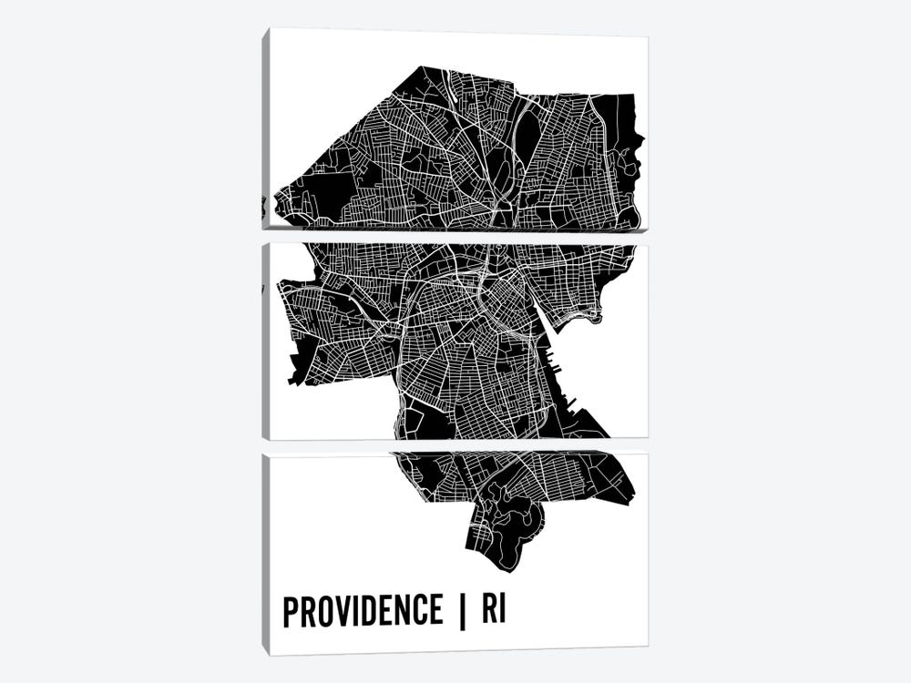 Providence Map by Mr. City Printing 3-piece Art Print