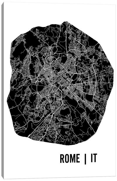 Rome Map Canvas Art Print - Mr. City Printing