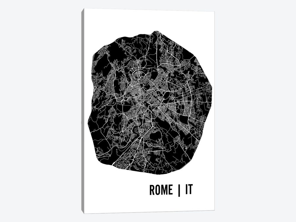 Rome Map by Mr. City Printing 1-piece Art Print