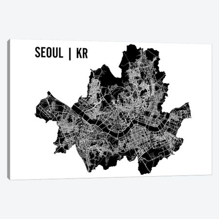 Seoul Map Canvas Print #MCP67} by Mr. City Printing Art Print