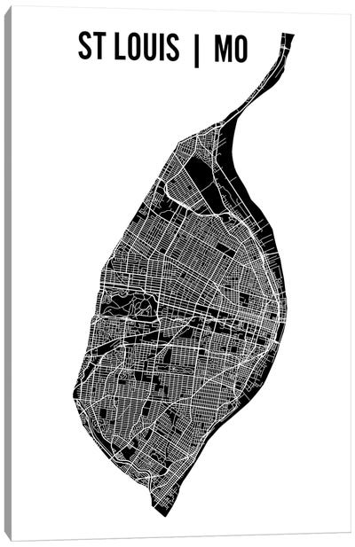 St. Louis Map Canvas Art Print - Mr. City Printing