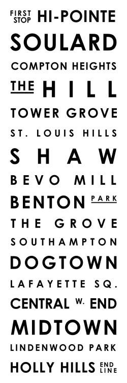 St. Louis Typographical Neighborhoods