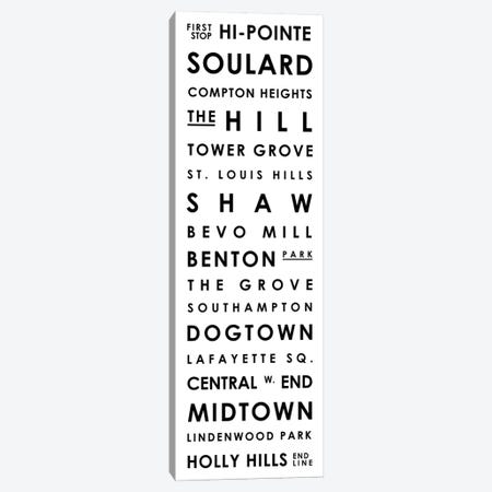 St. Louis Typographical Neighborhoods Canvas Print #MCP70} by Mr. City Printing Art Print