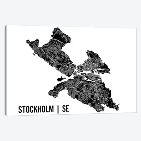 Stockholm Map Canvas Print #MCP72} by Mr. City Printing Canvas Art Print