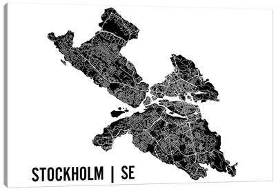 Stockholm Map Canvas Art Print - Stockholm Art