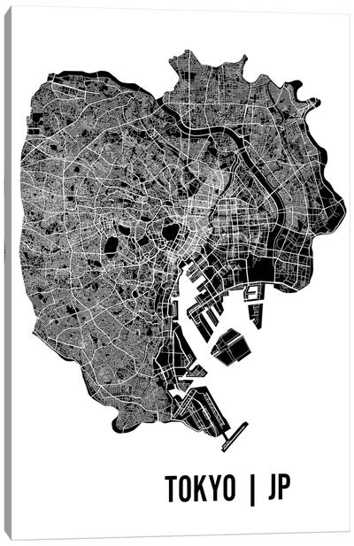 Tokyo Map Canvas Art Print - Mr. City Printing