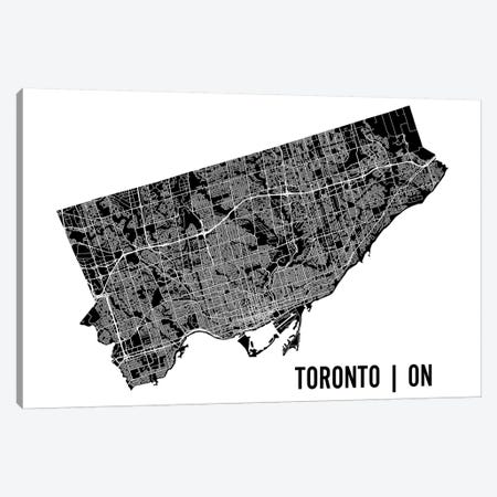 Toronto Map Canvas Print #MCP76} by Mr. City Printing Canvas Art