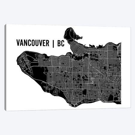 Vancouver Map Canvas Print #MCP77} by Mr. City Printing Canvas Art