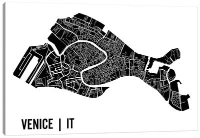 Venice Map Canvas Art Print - Mr. City Printing
