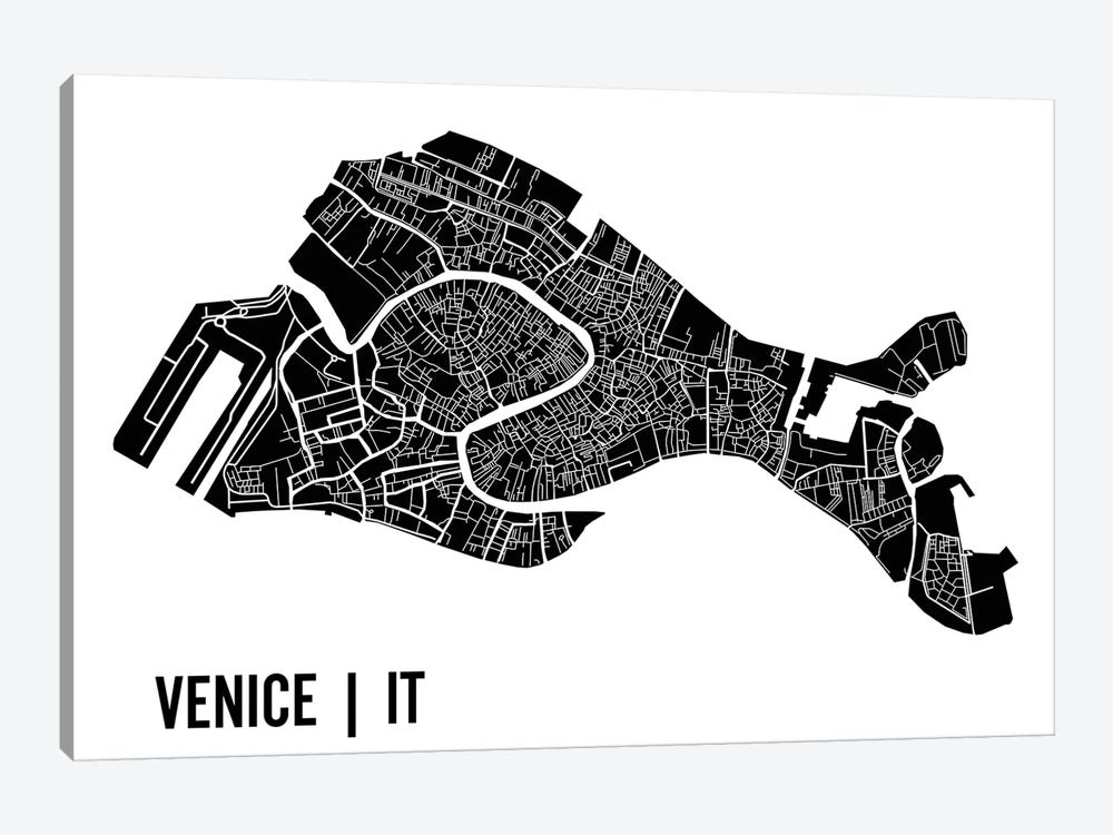 Venice Map by Mr. City Printing 1-piece Art Print