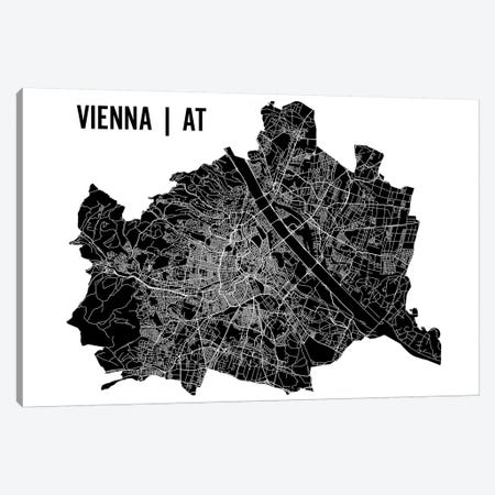 Vienna Map Canvas Print #MCP79} by Mr. City Printing Canvas Print