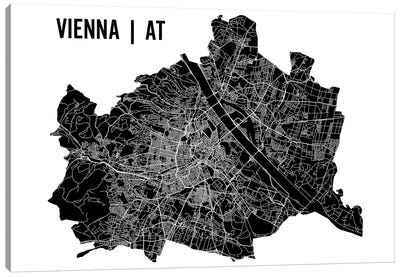 Vienna Map Canvas Art Print - Vienna Art