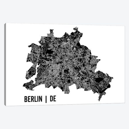 Berlin Map Canvas Print #MCP9} by Mr. City Printing Canvas Artwork
