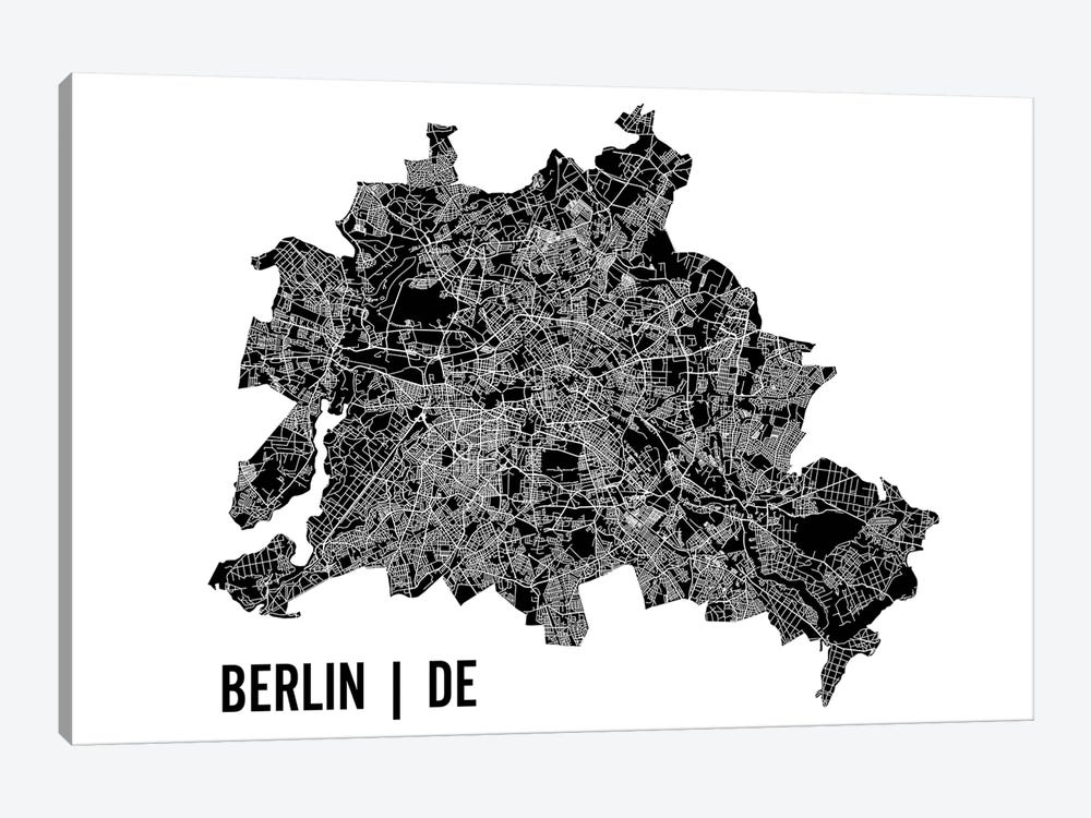 Berlin Map by Mr. City Printing 1-piece Art Print