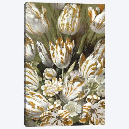 Golden Tulip Bouquet Canvas Print #MCQ13} by Angela McQueen Canvas Artwork