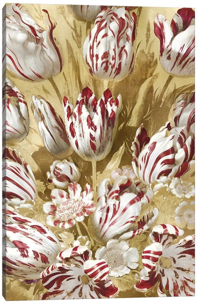 Tulip Bouquet in Red Canvas Art Print