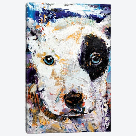 Pit Bull Puppy Canvas Print #MCR100} by Michael Creese Canvas Artwork