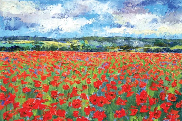 Poppies: Poppy Painting by Michael Creese