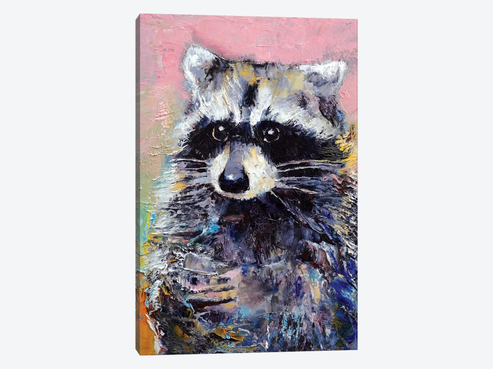 Raccoon by Michael Creese 1-piece Canvas Print