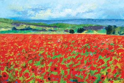 Red Oriental Poppies by Michael Creese art print