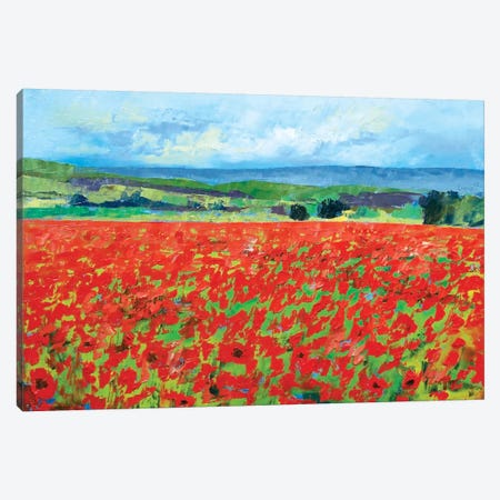 Red Oriental Poppies Canvas Print #MCR112} by Michael Creese Canvas Art Print