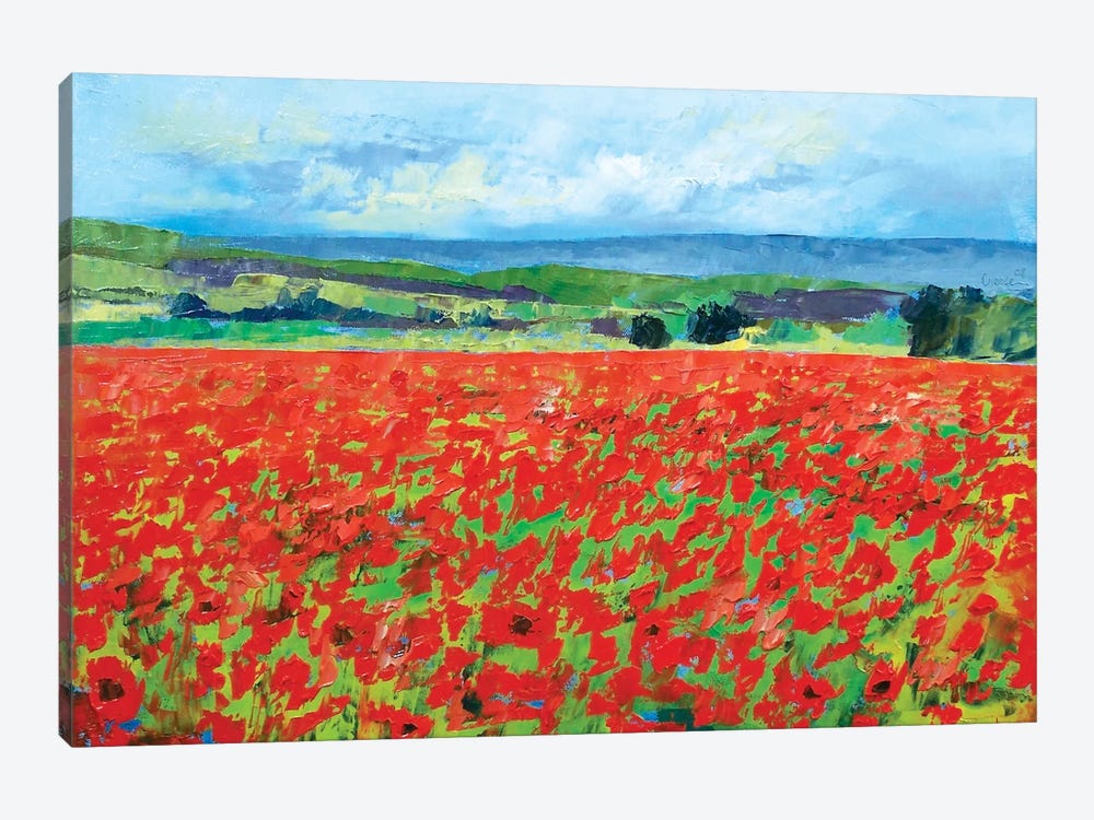 Red Oriental Poppies by Michael Creese 1-piece Art Print