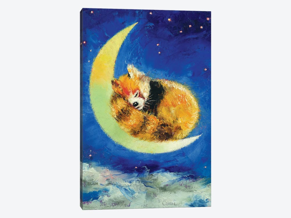 Red Panda Dreams by Michael Creese 1-piece Canvas Wall Art