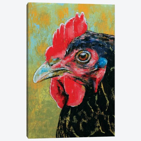 Rooster Canvas Print #MCR118} by Michael Creese Art Print