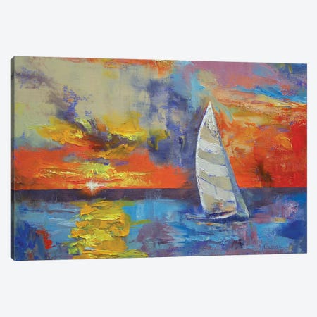 Sailboat Canvas Print #MCR119} by Michael Creese Canvas Art Print