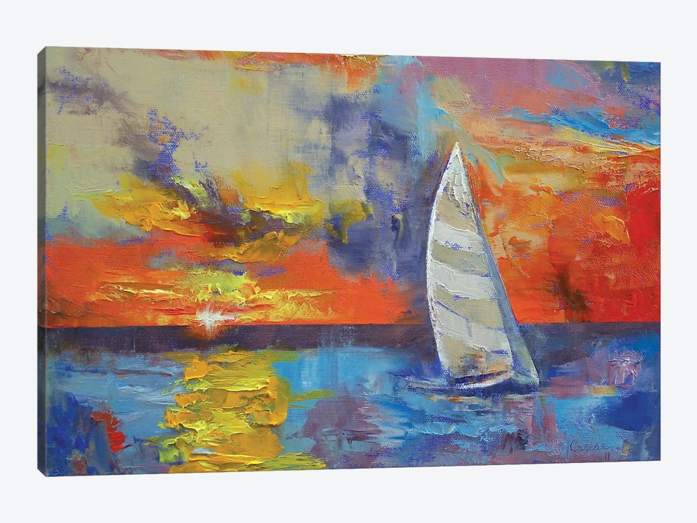 Sailboat by Michael Creese 1-piece Canvas Artwork